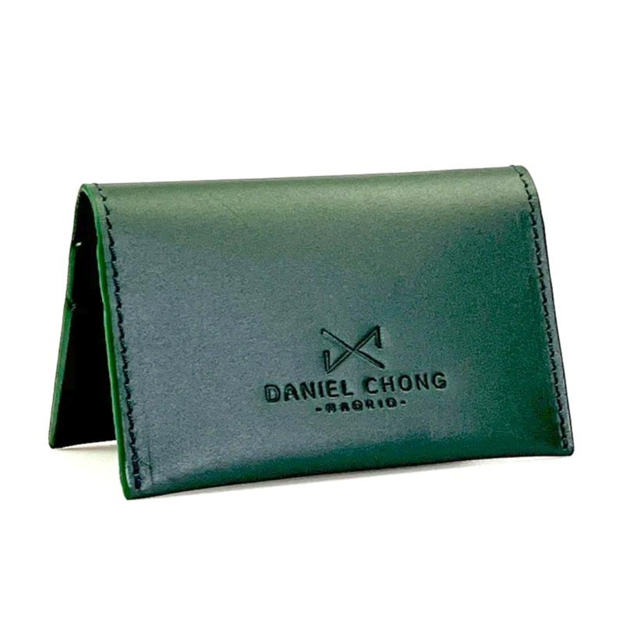 Daniel Chong Forest Green Card Holder With Purse Clearance