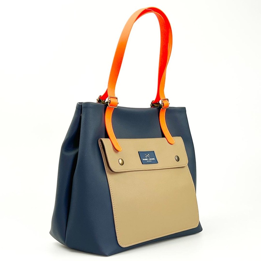 Daniel Chong Old School Navy Shopper With Red Fluor Handles Online