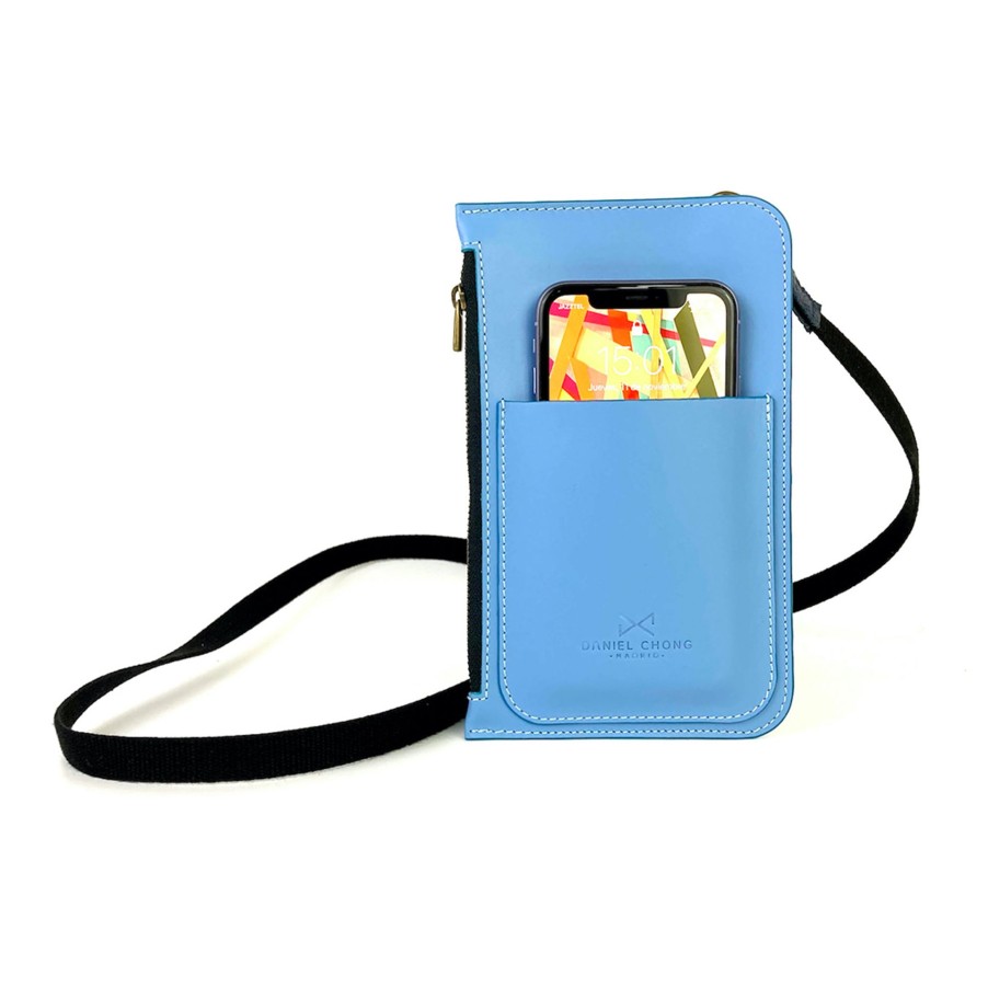 Daniel Chong Light Blue Mobile Phone Bag Clearance