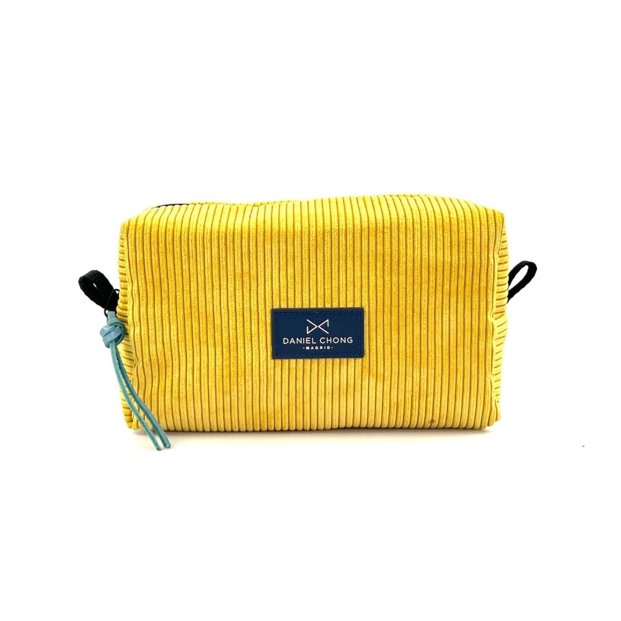 Daniel Chong Mustard Corduroy Bucket Toiletry Bag Online