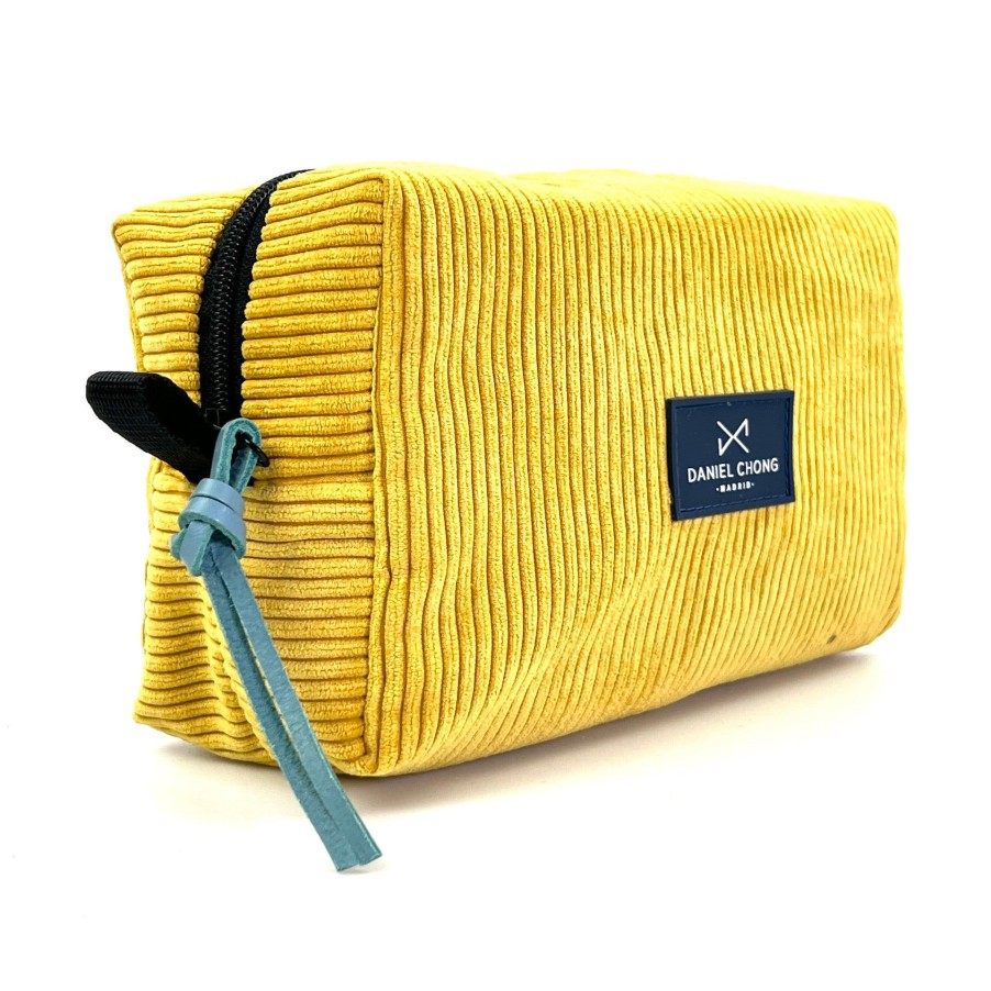 Daniel Chong Mustard Corduroy Bucket Toiletry Bag Online