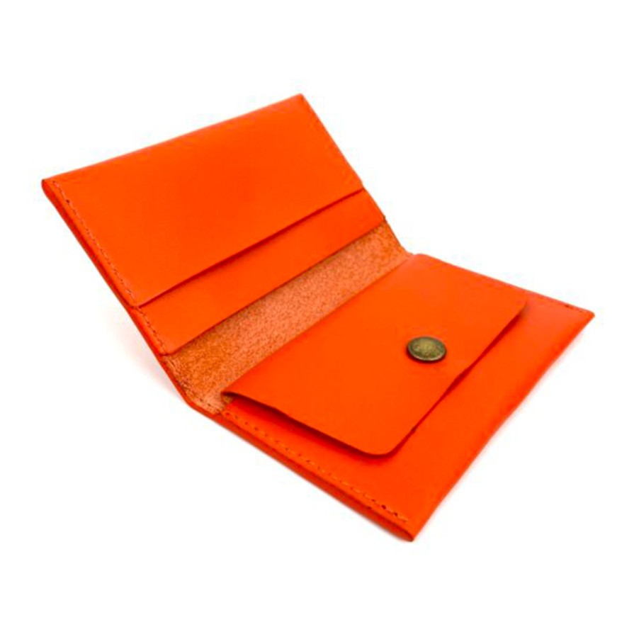 Daniel Chong Orange Card Holder With Purse Hot