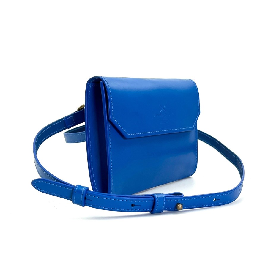 Daniel Chong Blue Leather Mini Envelope Clearance