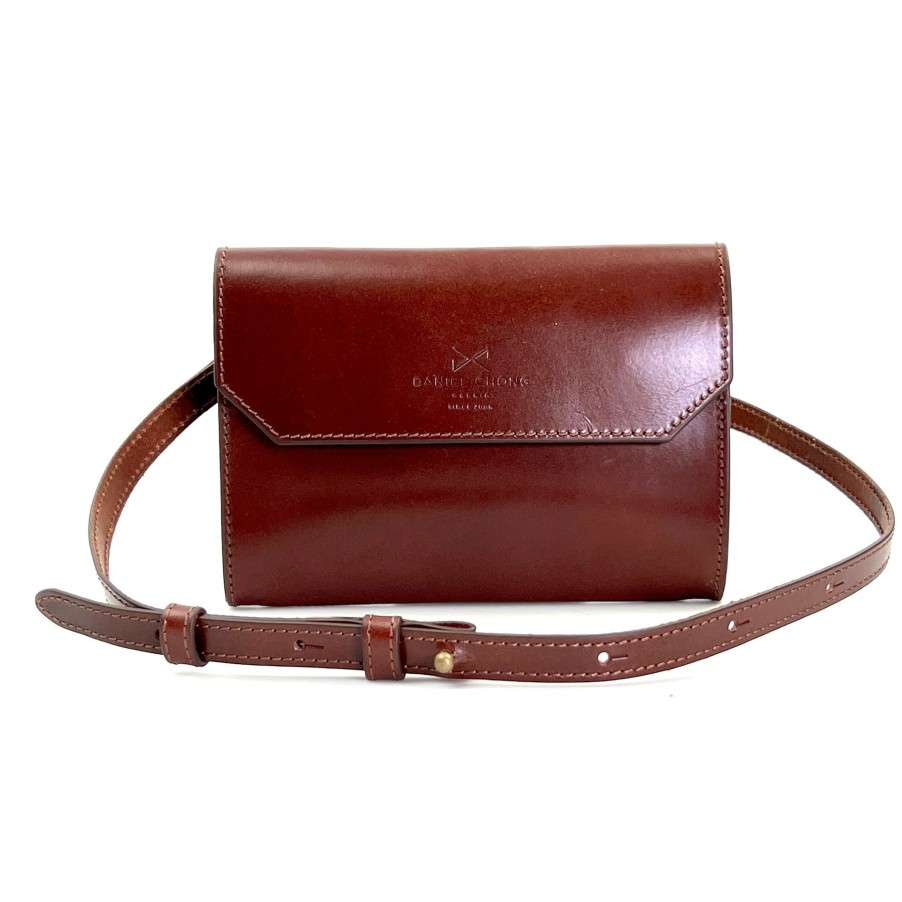 Daniel Chong Brown Leather Mini Envelope Wholesale