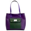 Daniel Chong Purple And Green Old School Shopper Clearance